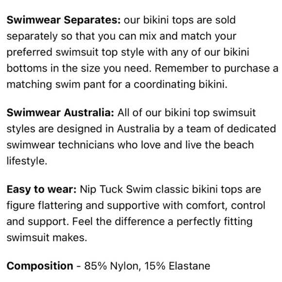 Nip Tuck Joann Bikini Top Blue Medallion Multi Fit Cup US 8 - Picture 4 of 16